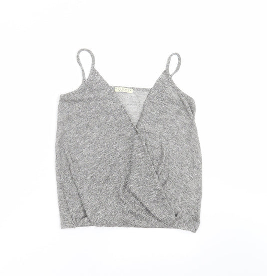 Womens UK Size 14 INNOCENCE Silver Camisole Blouse