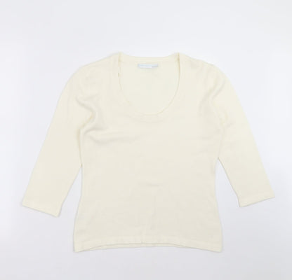 Womens UK Size 12 AMARANTO Ivory Pullover Jumper
