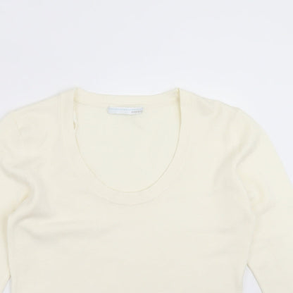 Womens UK Size 12 AMARANTO Ivory Pullover Jumper