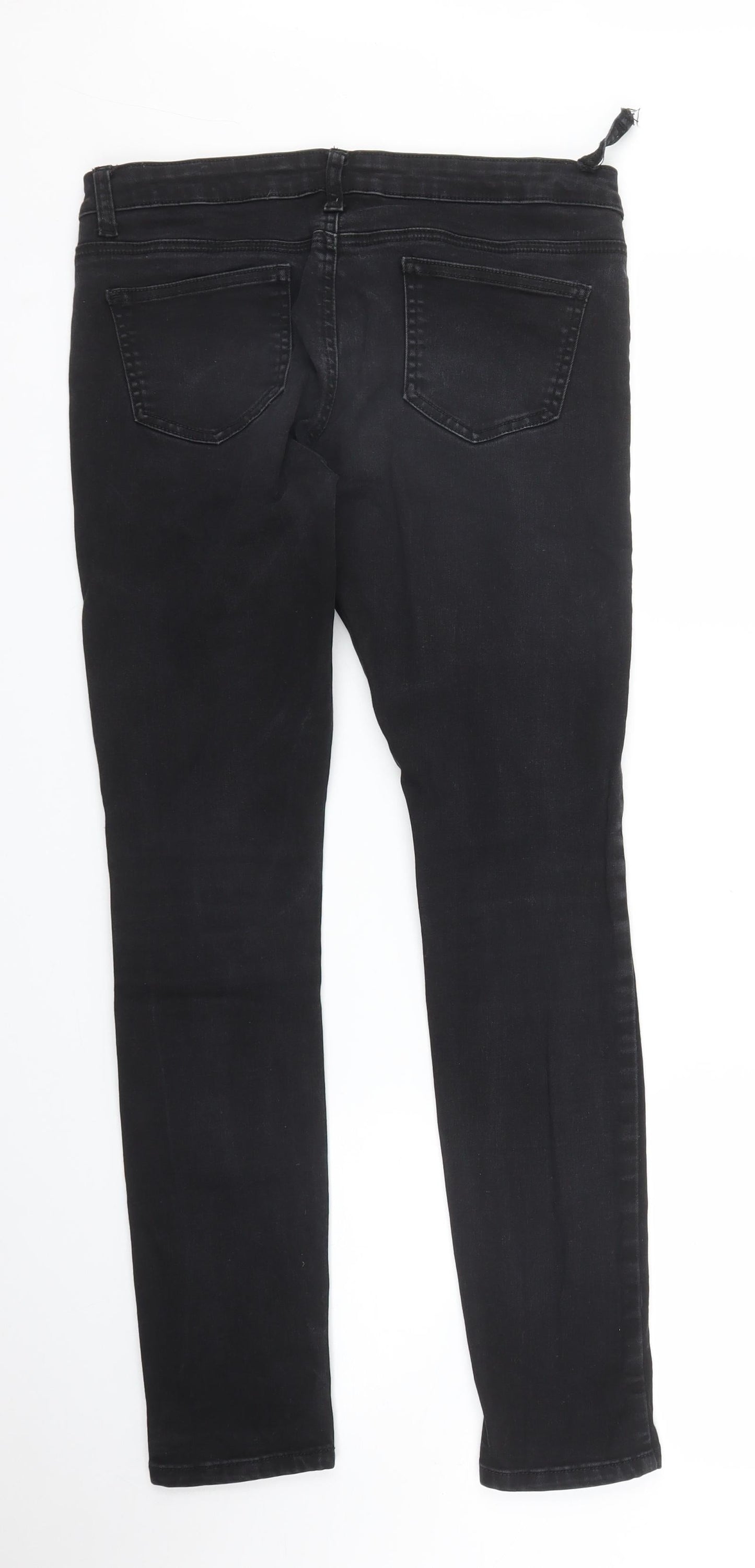 Rockn Rev Womens Black  Denim Skinny Jeans Size 12 L27 in