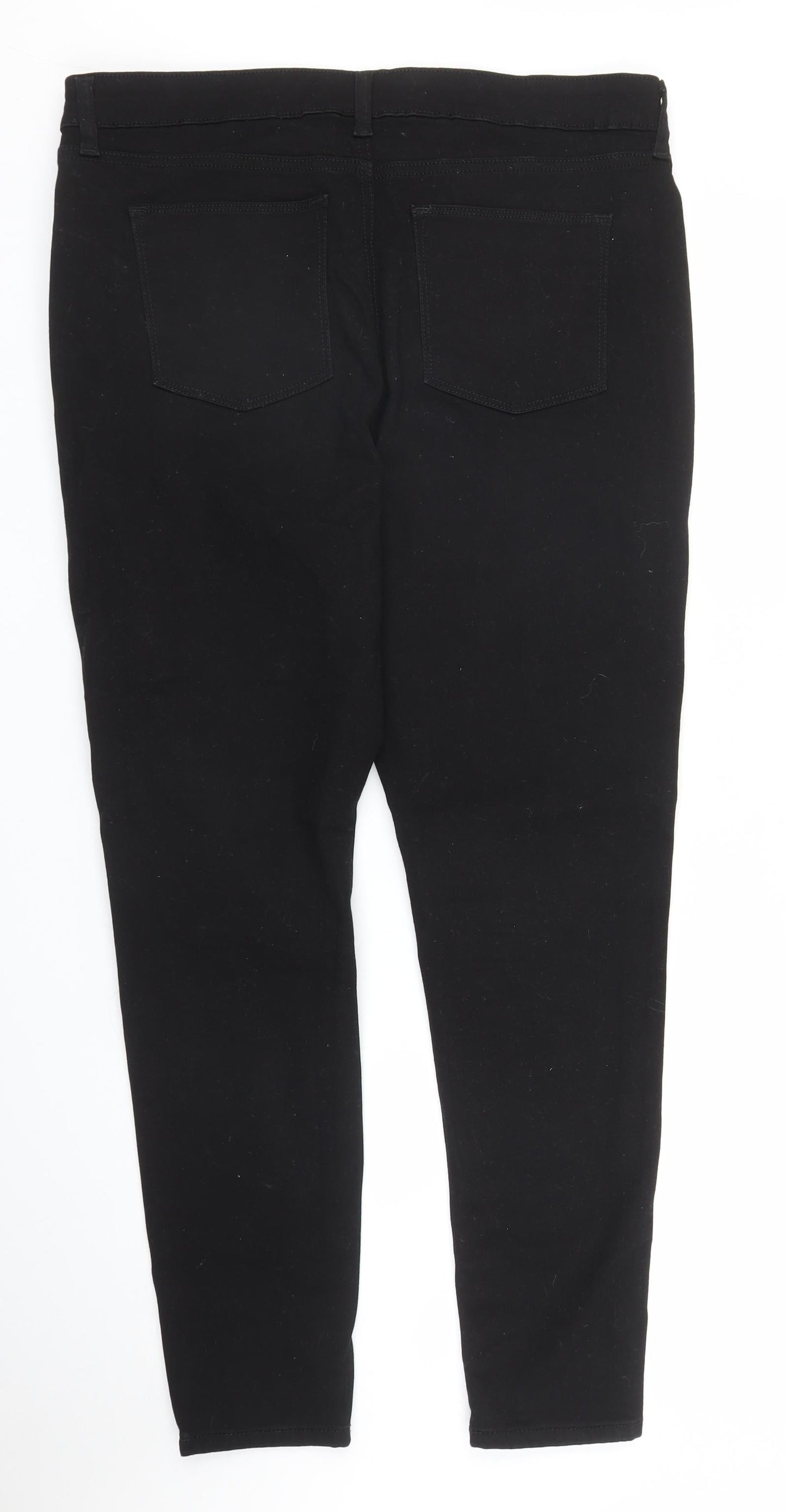 Very Womens Black  Denim Skinny Jeans Size 16 L27 in