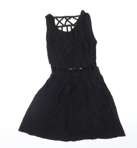 H&M Womens Black   A-Line  Size 8