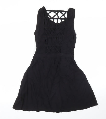 H&M Womens Black   A-Line  Size 8