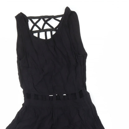 H&M Womens Black   A-Line  Size 8