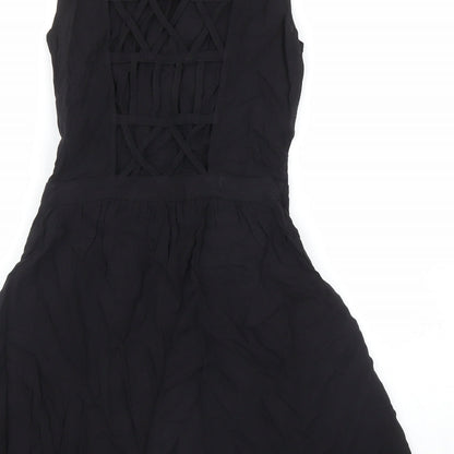 H&M Womens Black   A-Line  Size 8