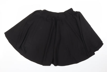 Preworn Womens Black   A-Line Skirt Size L