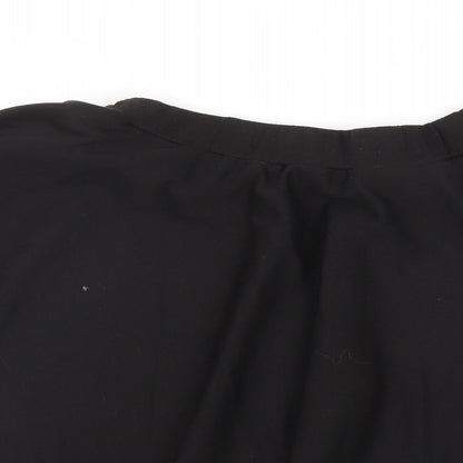 Preworn Womens Black   A-Line Skirt Size L