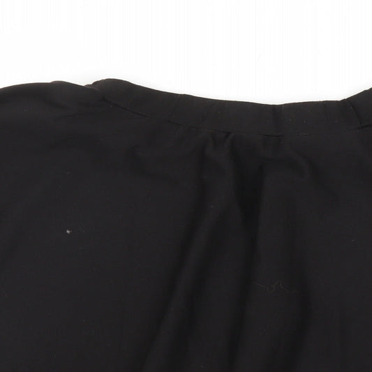 Preworn Womens Black   A-Line Skirt Size L
