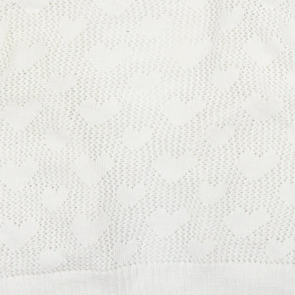 IQ Collection Womens White   Cardigan Jumper Size M