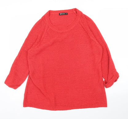 Womens UK Size 16 International Red Pullover Jumper