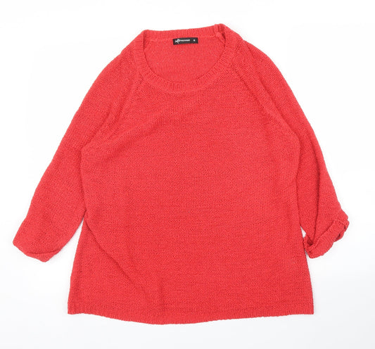Womens UK Size 16 International Red Pullover Jumper