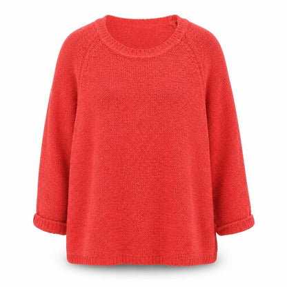 Womens UK Size 16 International Red Pullover Jumper