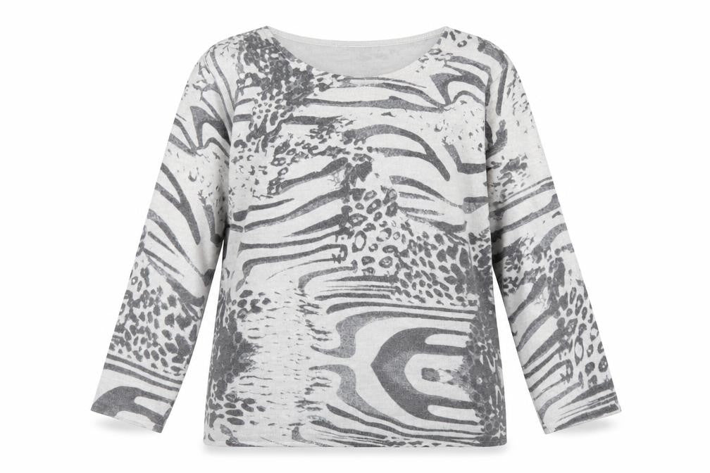 Womens UK Size L Ann Marie Grey Pullover Jumper