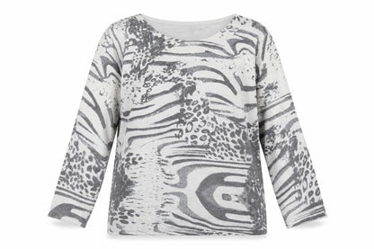 Womens UK Size L Ann Marie Grey Pullover Jumper
