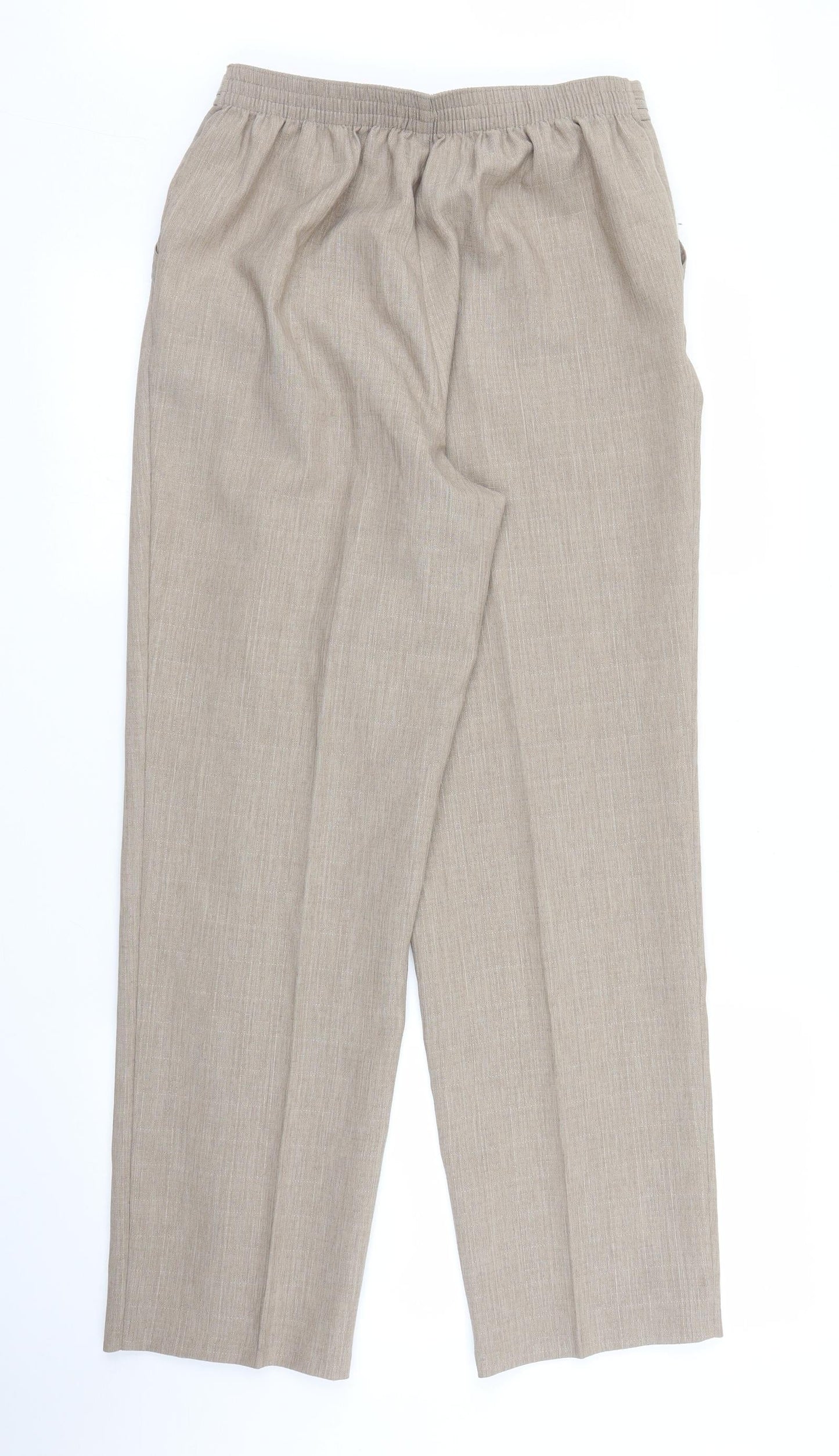 Womens UK Size 12 M&S Regular Fit  Brown Trousers