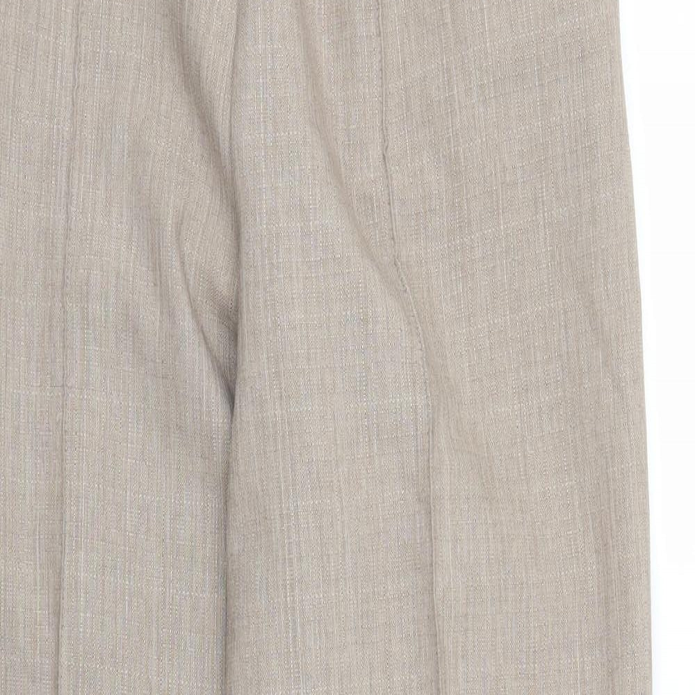 Womens UK Size 12 M&S Regular Fit  Brown Trousers
