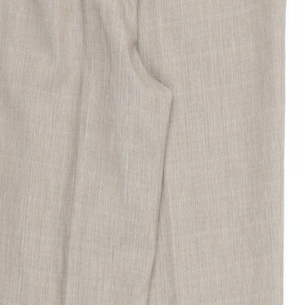 Womens UK Size 12 M&S Regular Fit  Brown Trousers