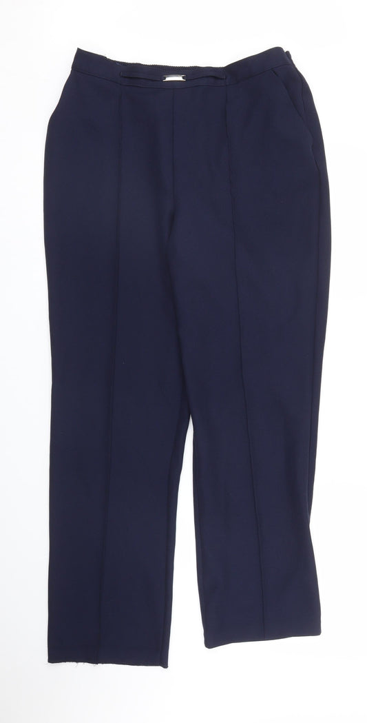 Matalan Womens Blue   Trousers  Size 12 L29 in