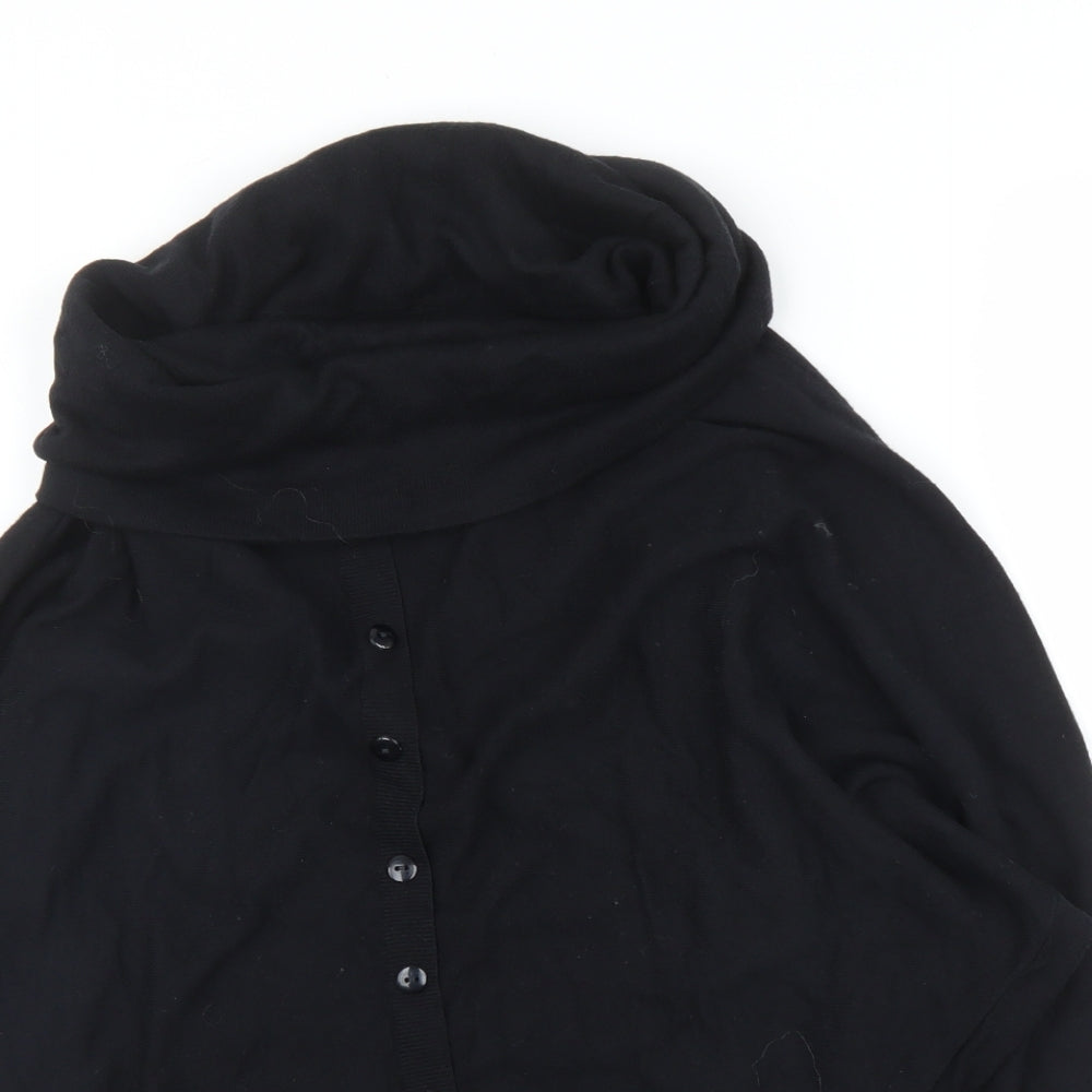 Womens UK Size M Preworn Black Cardigan Jumper