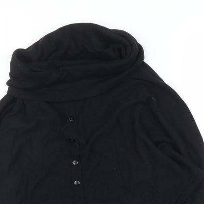 Womens UK Size M Preworn Black Cardigan Jumper