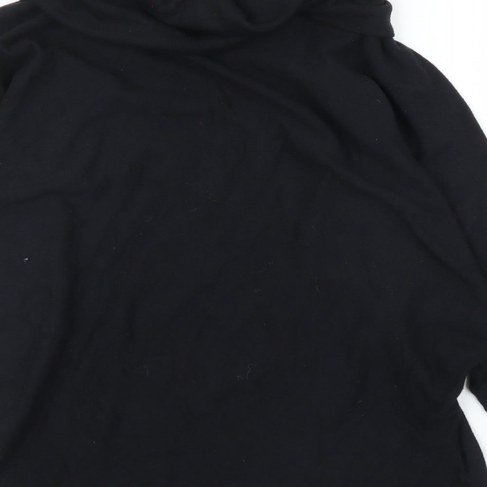 Womens UK Size M Preworn Black Cardigan Jumper