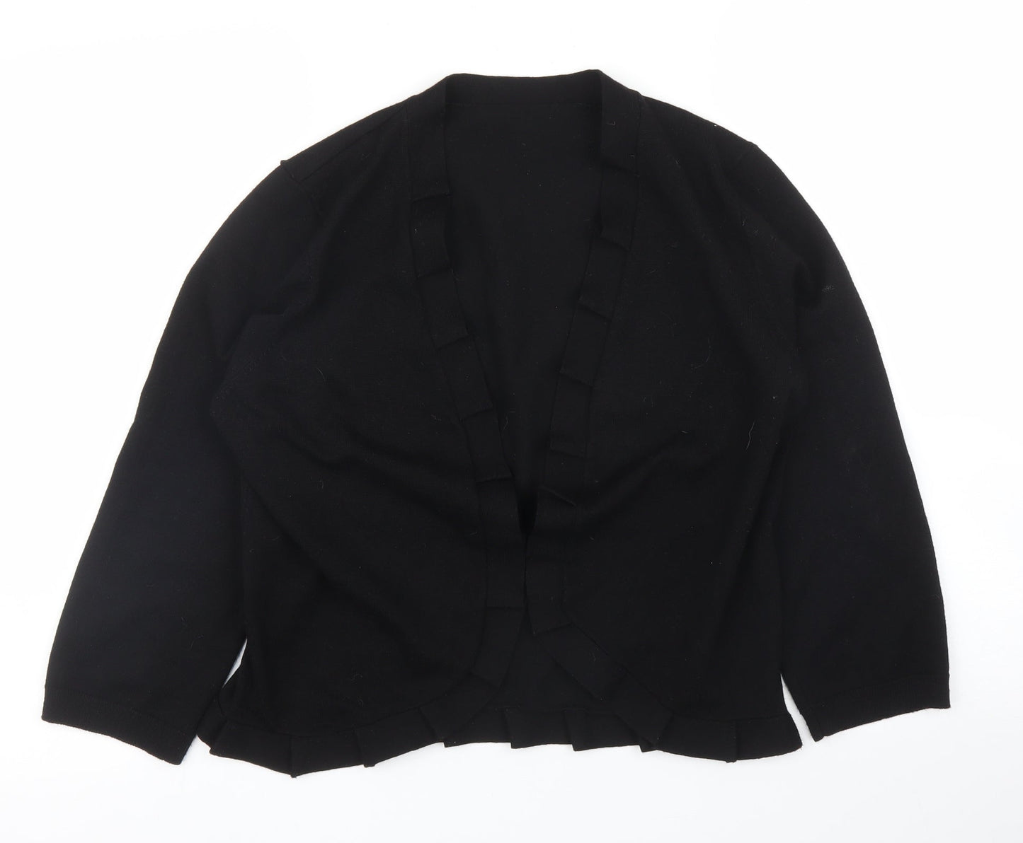 Womens UK Size M Preworn Black Cardigan Jumper
