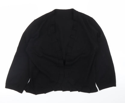 Womens UK Size M Preworn Black Cardigan Jumper