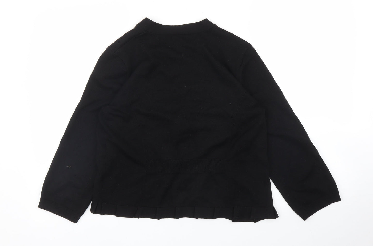 Womens UK Size M Preworn Black Cardigan Jumper