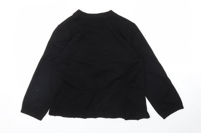 Womens UK Size M Preworn Black Cardigan Jumper