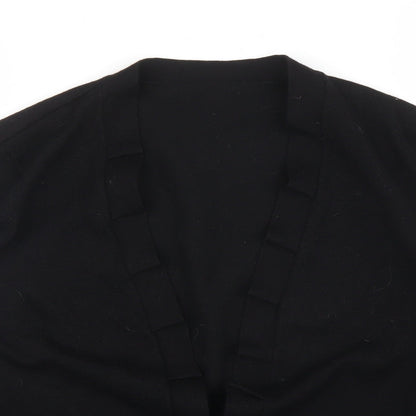 Womens UK Size M Preworn Black Cardigan Jumper