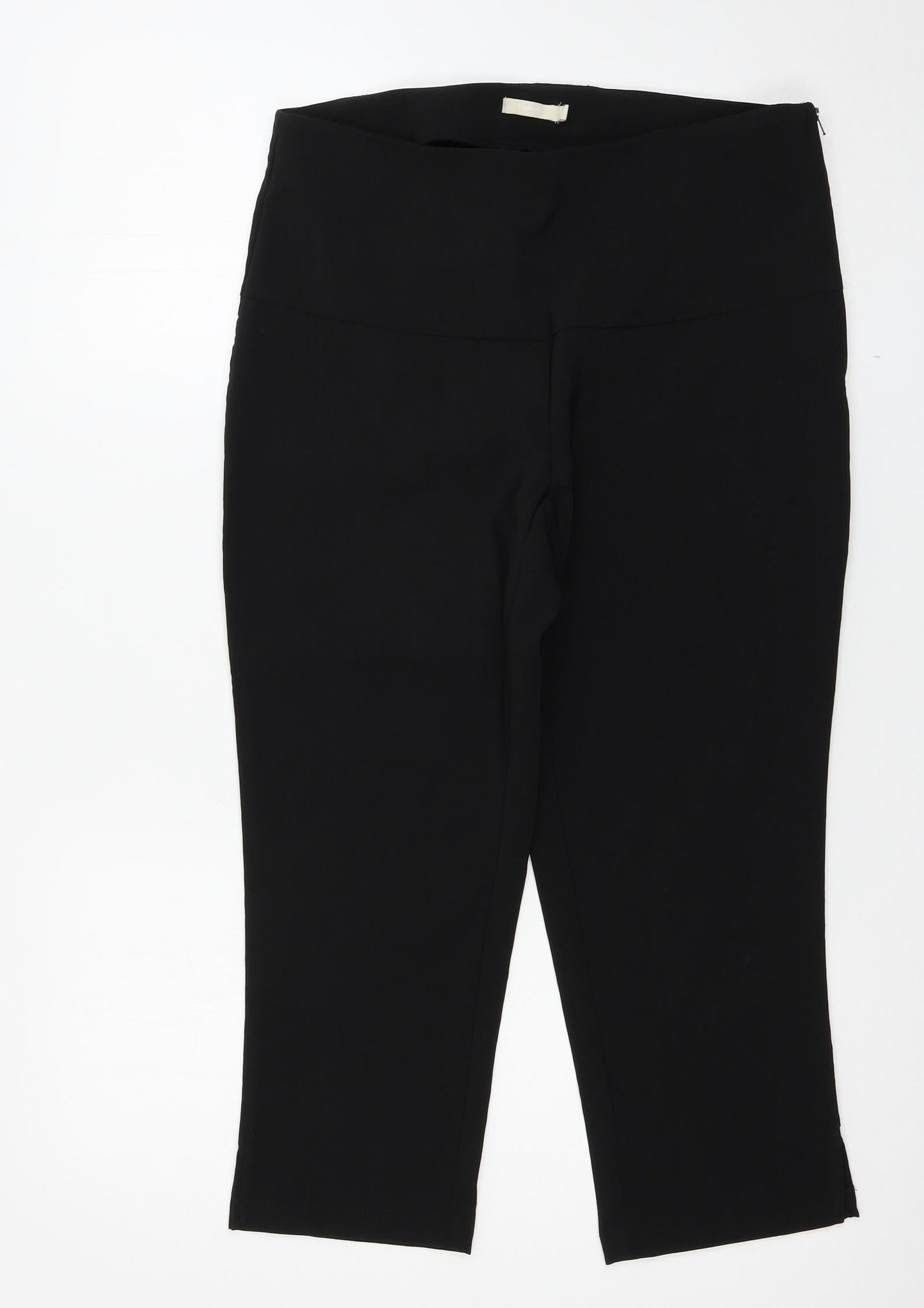 b younq Womens Black   Cropped Trousers Size 14 L22.5 in