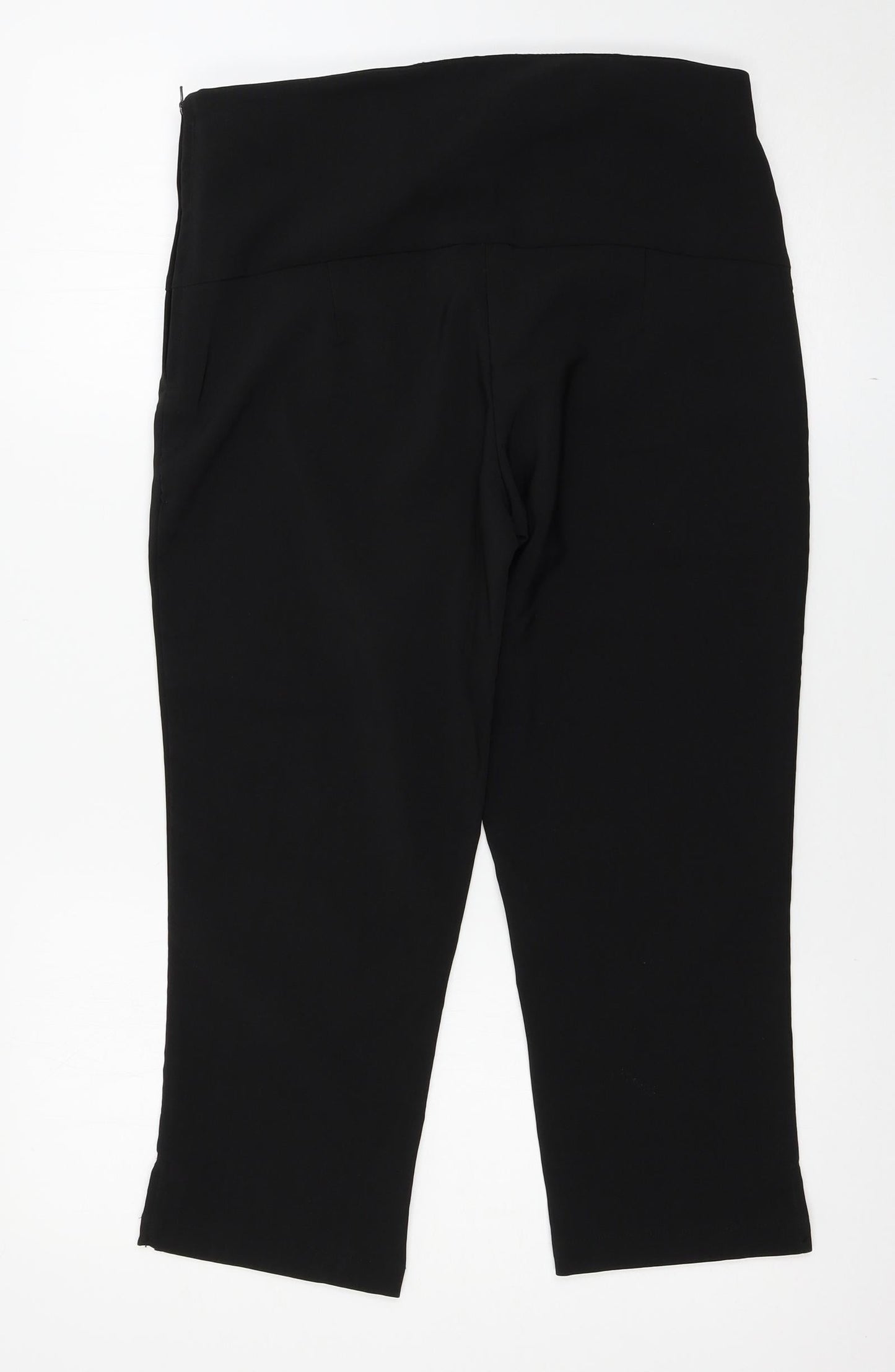 b younq Womens Black   Cropped Trousers Size 14 L22.5 in