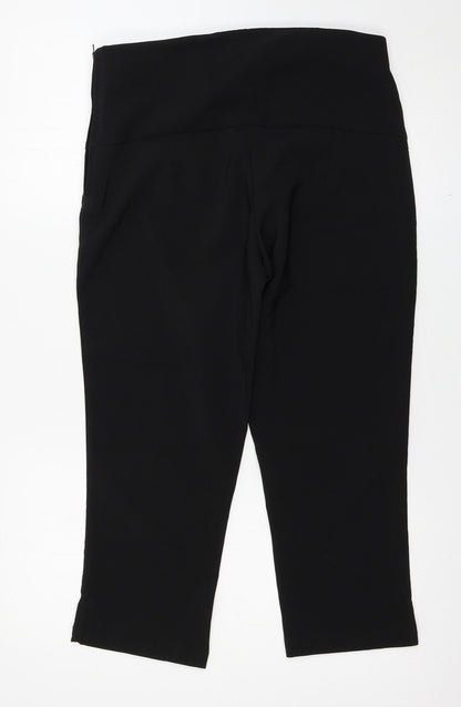 b younq Womens Black   Cropped Trousers Size 14 L22.5 in