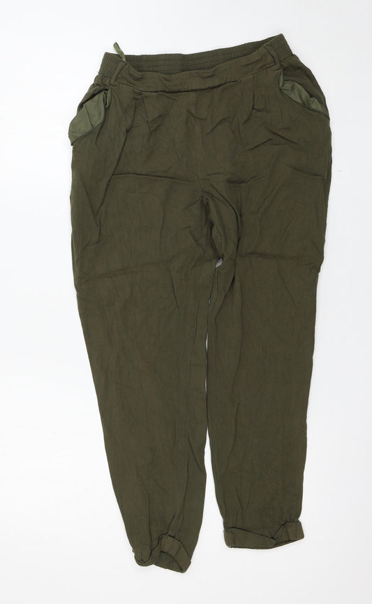 Womens UK Size 10 New Look Regular Fit  Green Trousers