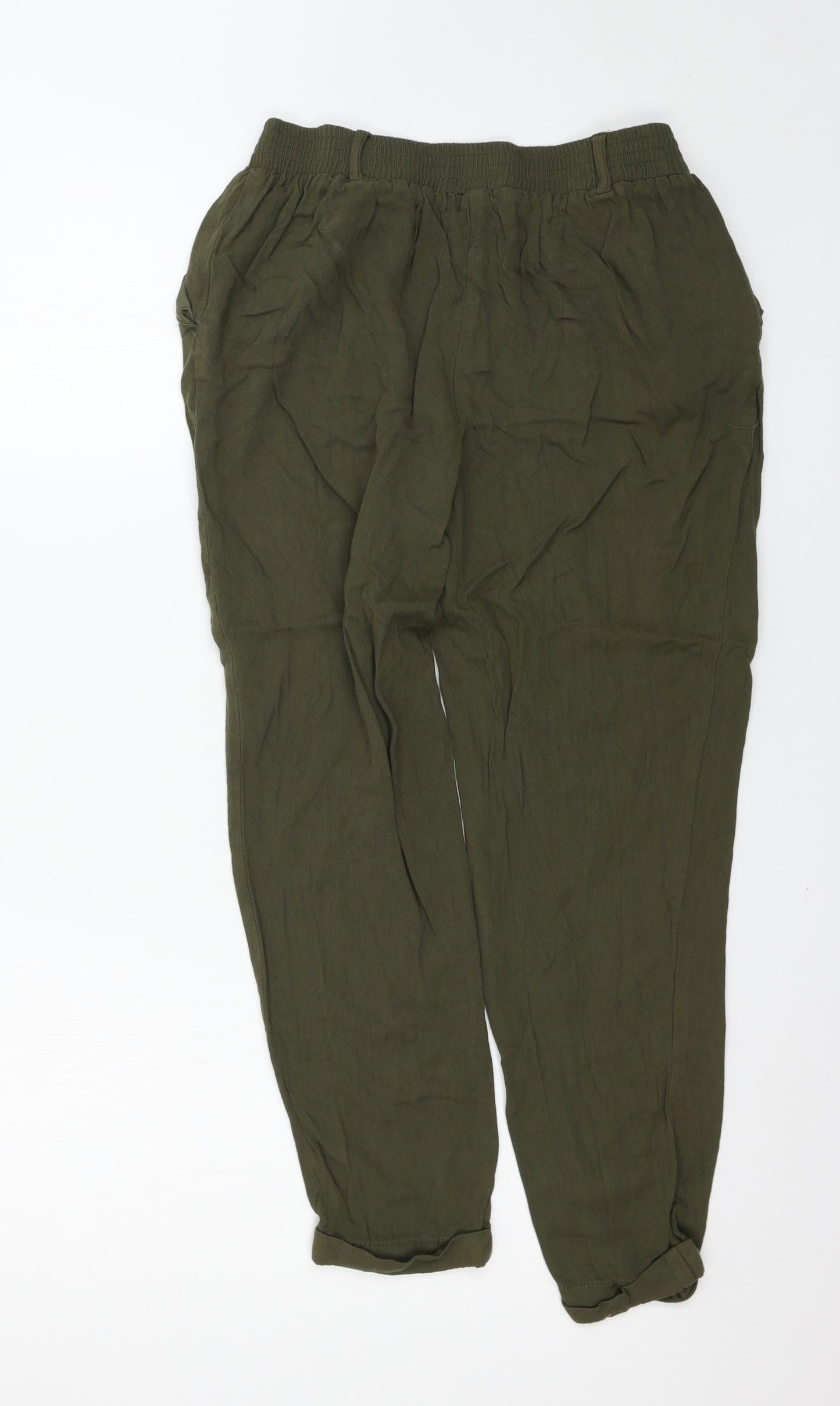 Womens UK Size 10 New Look Regular Fit  Green Trousers