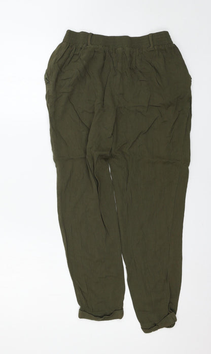 Womens UK Size 10 New Look Regular Fit  Green Trousers