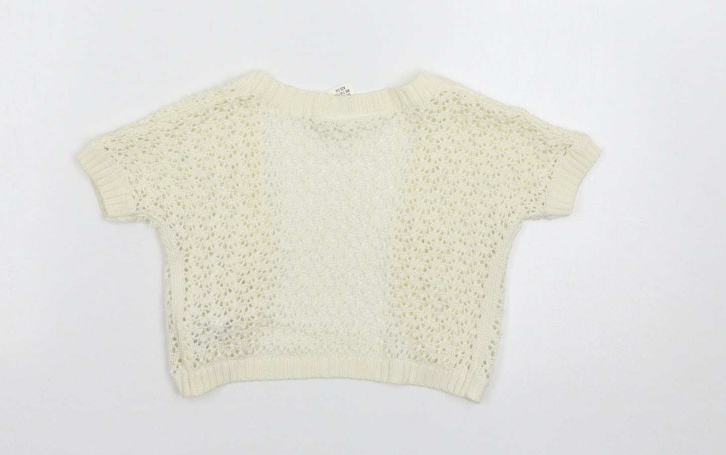 LOGG Girls Ivory   Cardigan Jumper Size 5-6 Years