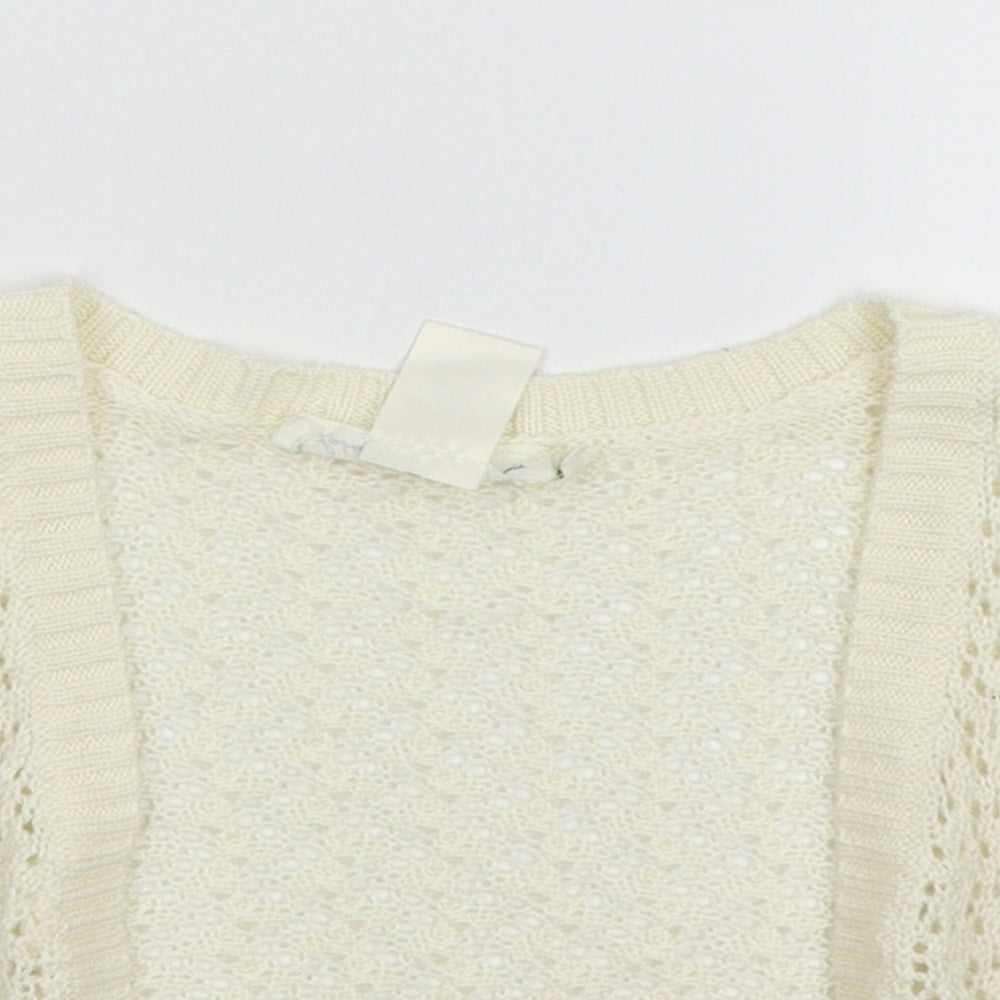 LOGG Girls Ivory   Cardigan Jumper Size 5-6 Years