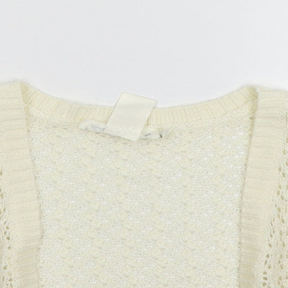 LOGG Girls Ivory   Cardigan Jumper Size 5-6 Years