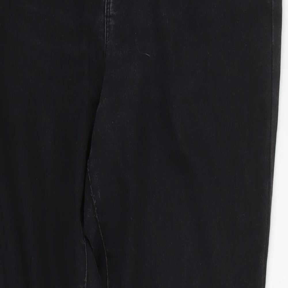 Denim & Co. Womens Grey   Straight Jeans Size 12 L25 in