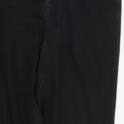 Denim & Co. Womens Grey   Straight Jeans Size 12 L25 in