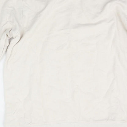 Womens UK Size 12 Topshop Beige Pullover Jumper