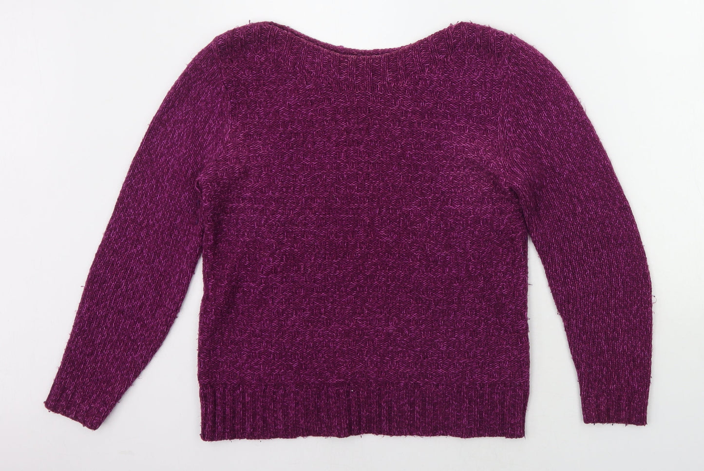 Womens UK Size 10 Marks and Spencer Purple Pullover Jumper