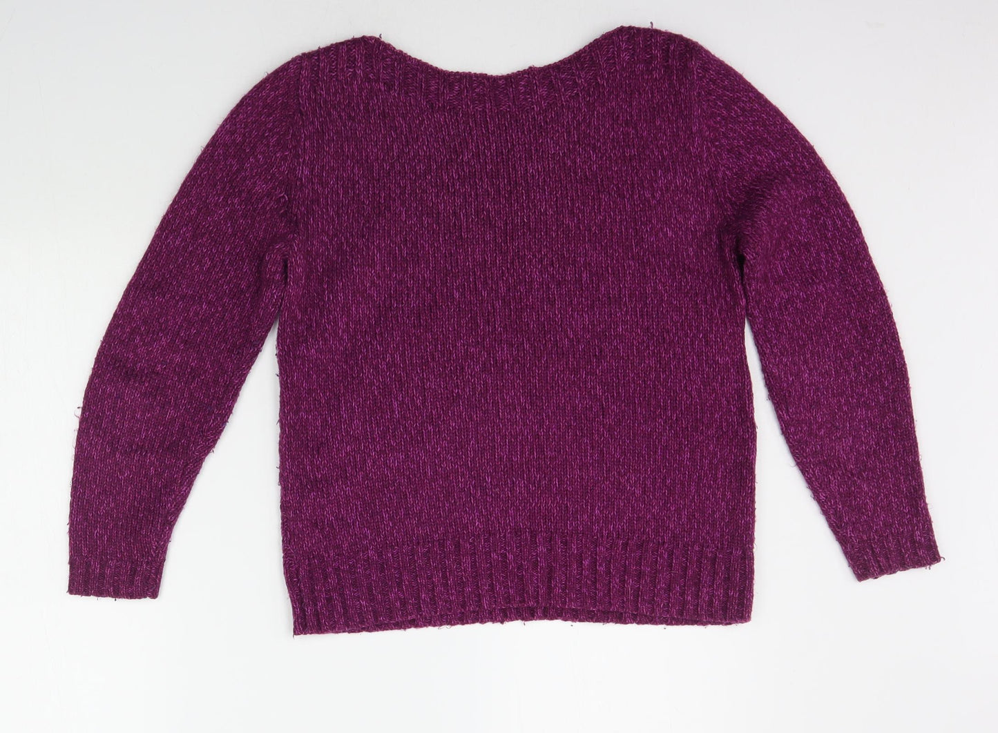 Womens UK Size 10 Marks and Spencer Purple Pullover Jumper