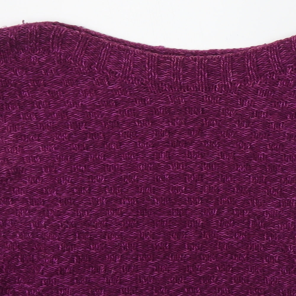 Womens UK Size 10 Marks and Spencer Purple Pullover Jumper