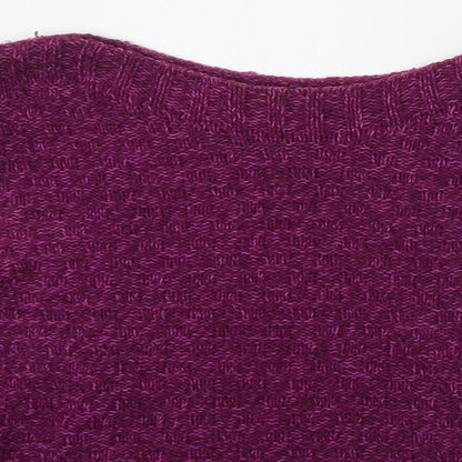 Womens UK Size 10 Marks and Spencer Purple Pullover Jumper