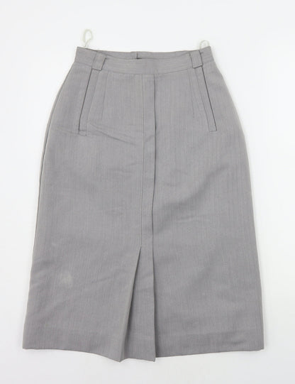 Expressions Womens Grey   A-Line Skirt Size 10