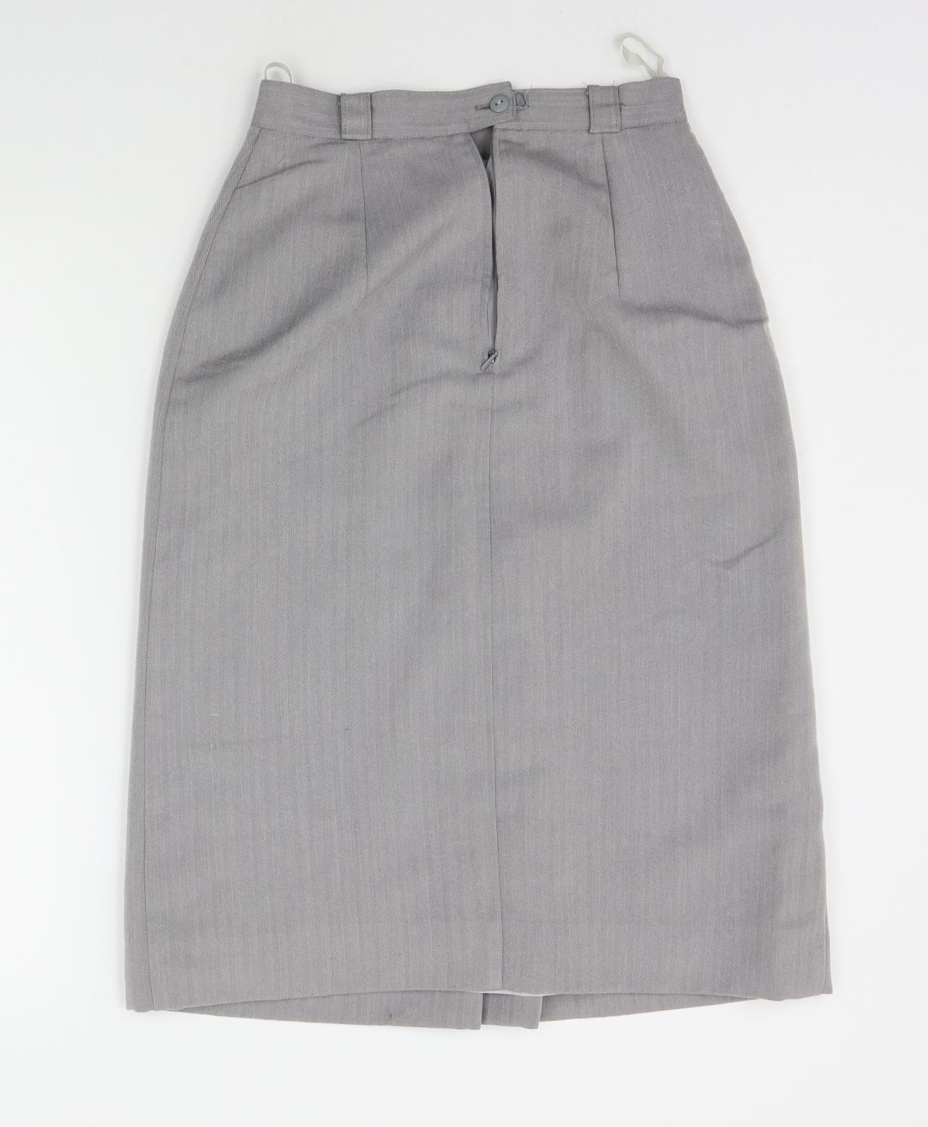 Expressions Womens Grey   A-Line Skirt Size 10
