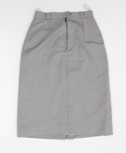Expressions Womens Grey   A-Line Skirt Size 10