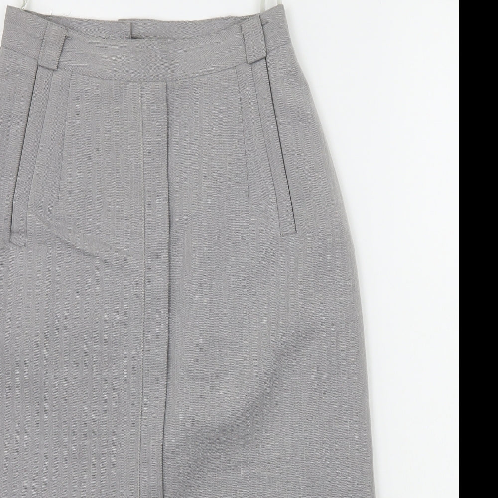 Expressions Womens Grey   A-Line Skirt Size 10
